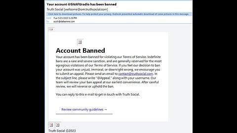 Truth Social Banned Me and Others