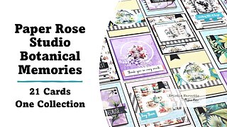 Paper Rose Studio | Botanical Memories | 21 Cards 1 Collection