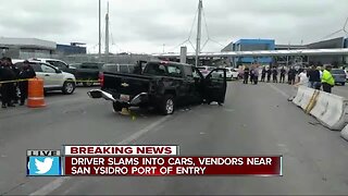 Driver slams into cars, vendors in Tijuana