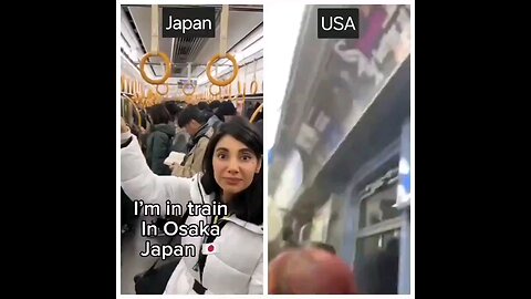 Riding the Metro / train in Japan vs USA