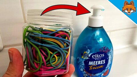 THEREFORE, you should Wrap a Rubber Band around the Soap Dispenser 💥 (really GENIUS) 🤯