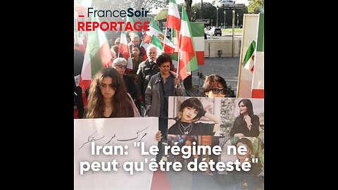 Des Iraniens commémore à Paris le 40e jour de la mort de Mahsa Amini