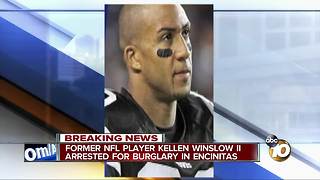 Former NFL player Kellen Winslow II arrested for burglary
