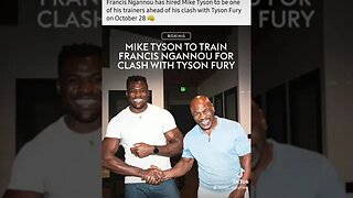 MIKE TYSON IS TRAINING NGANNOU!!! #youtubeshorts #shorts #boxing #ngannou #tysonfury