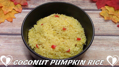 Coconut Pumpkin Rice | Tasty Autumn Recipe TUTORIAL