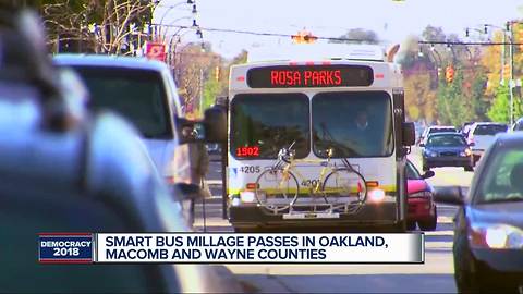 SMART bus millage passes in Oakland, Macomb & Wayne counties