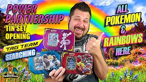 Power Partnership Tin Set | Tag Team Searching | Pokemon Cards Opening