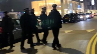 Police Walking Through Car Meet