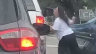 Violent argument between two drivers