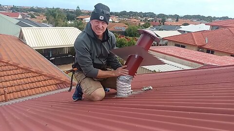 How to replace your damaged flue to a metal roof.