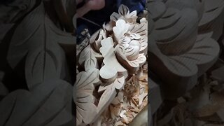 ASMR woodcarving satisfying sound