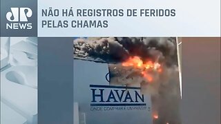 Incêndio destrói loja da Havan na Bahia; veja vídeos