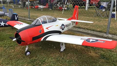 E-flite Carbon Z T-28 Trojan RC Planes and Gaser T-28 Trojan at Warbirds Over Whatcom