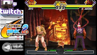 (GC) Capcom Vs. SNK 2 EO - 05 - Ryu - Ratio mode - Level 8...Shin Akuma