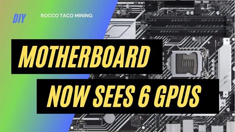 How I got my motherboard to recognize 6 GPUs