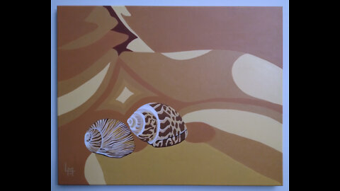 The Making of Shells - Acrylic Painting