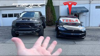 Unlikely Swap.. TRX VS Tesla Model X Plaid