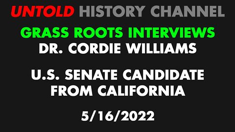 Grass Roots Interview 5 | Dr. Cordie Williams