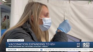 Arizona to start vaccinating people 65 and older starting next Tuesday