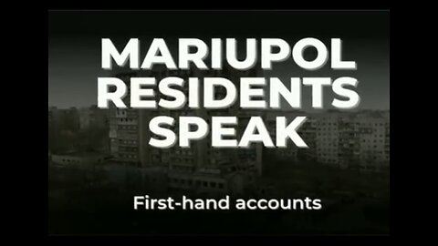 Crimes Against Humanity - A compilation of testimonies of Mariupol residents. June 20022