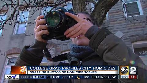 UMBC grad nears end of project snapping photos of Baltimore homicide scenes