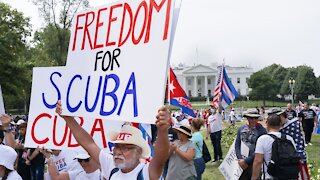Protesters Demand More Support From President Biden For Cuba