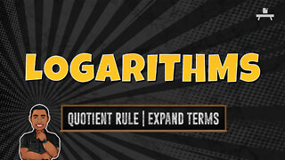 Logarithms | Using the Quotient Rule to Expand Terms