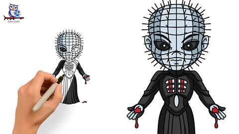 How to Draw Pinhead Hellraiser - Halloween Art