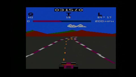 Pole Position - Atari 2600 - 1080p60 - mod S-Video Longhorn Enginee - Framemeister