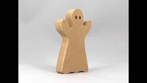 Handmade Halloween Ghost Cutout