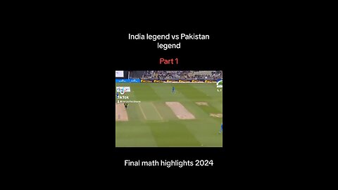 India legend vs Pakistan legend final match highlights 2024 #viral #reels #trending