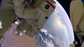 Astronauts Unintentionally Release a Shield in Space (GoPro 8K)
