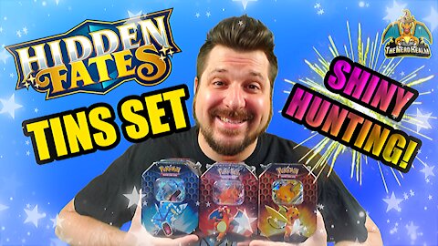 Hidden Fates Tin Set | Shiny Hunting | Pokemon Opening