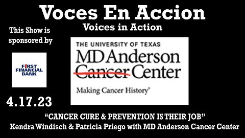 4.17.23 - “CANCER CURE & PREVENTION IS THEIR JOB” - Voices in Action