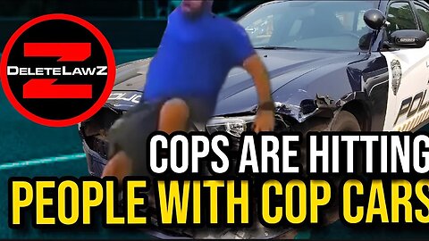 HERES ANOTHER VIDEO SHOWING A COP HITTING A SUSPECT WITH HIS CRUISER