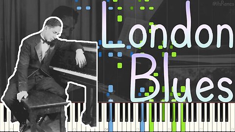 Jelly Roll Morton - London Blues 1924 (Classic Jazz / Blues Piano Synthesia)