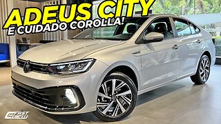 NOVO VOLKSWAGEN VIRTUS HIGHLINE 2023 +BARATO QUE HONDA CITY, COM ACC É O MELHOR SEDAN DA CATEGORIA?