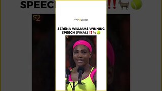 Serena Williams Advice 🏓 #shorts #tennis #usopen