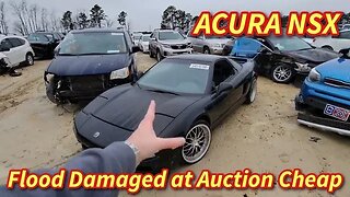 Acura NSX at Auction, Copart Walk Around