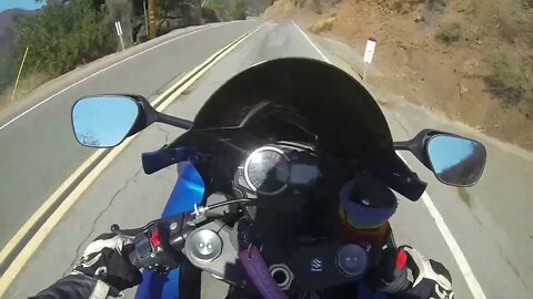 GSXR 750 in Latigo Canyon - Pt. 2