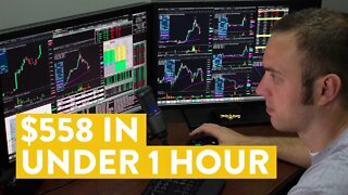 [LIVE] Day Trading | How to Make $558 in Under 1 Hour!