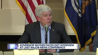 Governor Snyder talks about lame ducks, accomplishments over 8 years, Flint