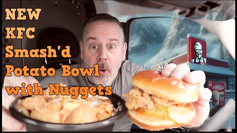 NEW KFC Loaded Smash'd Potato Bowl with famous KFC® chicken nuggets!!!