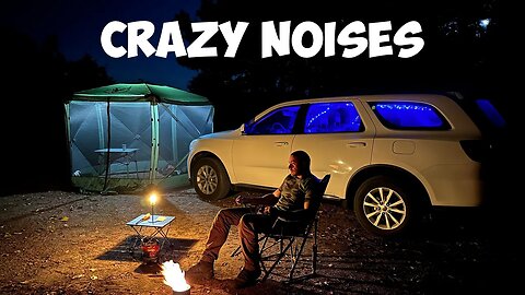 Solo Camping with my new Car, don’t walk at night!