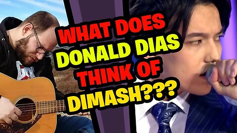 DONALD DIAS reacts to DIMASH!