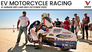 Land Speed Racing EV Motorcycle: El Mirage Oct 2023