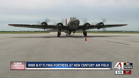 WWII B-17 Flying Fortress at New Century Air Field