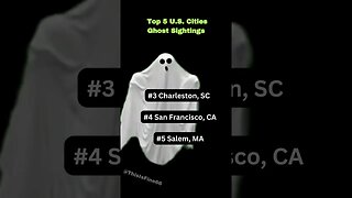 Top 5 U.S. Cities for Ghosts Sightings #shorts