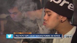 Vape liquid producers to reveal ingredients with new FDA requirement