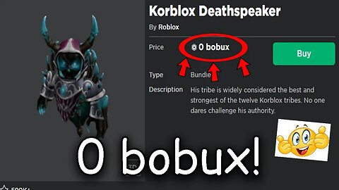 HOW TO GET KORBLOX ON ROBLOX FOR 0 BOBUX!